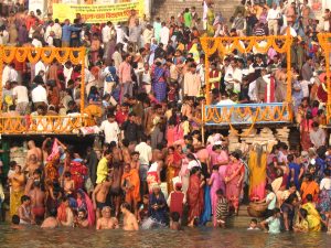 River festival on the Ganges in Varanasi